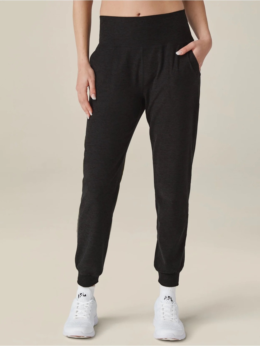 Spacedye midi jogger black medium